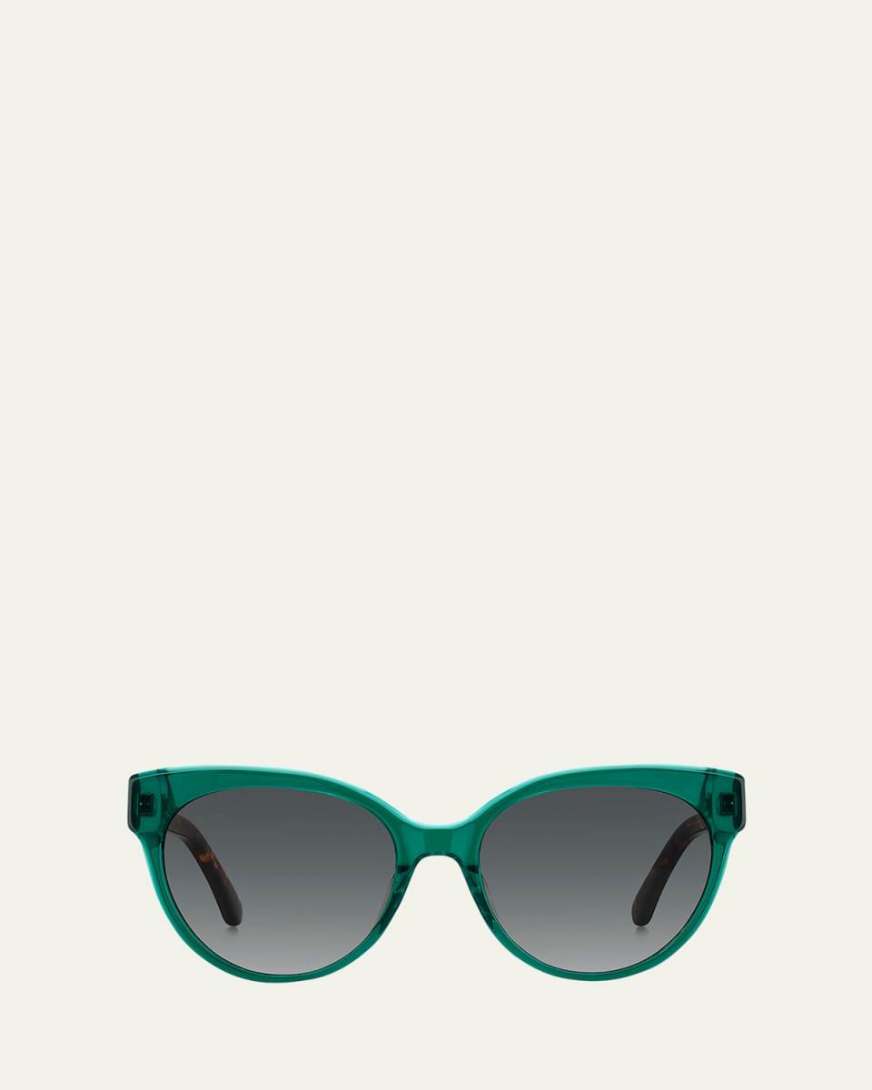 aubriela acetate round sunglasses